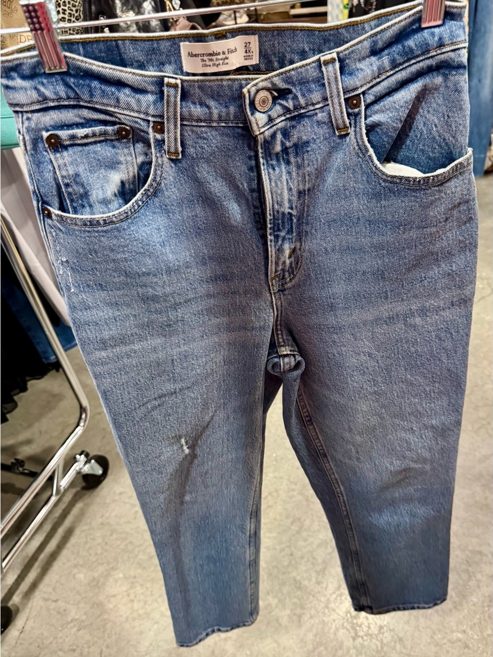 Abercrombie & Fitch Light Blue Women's Relaxed Jeans